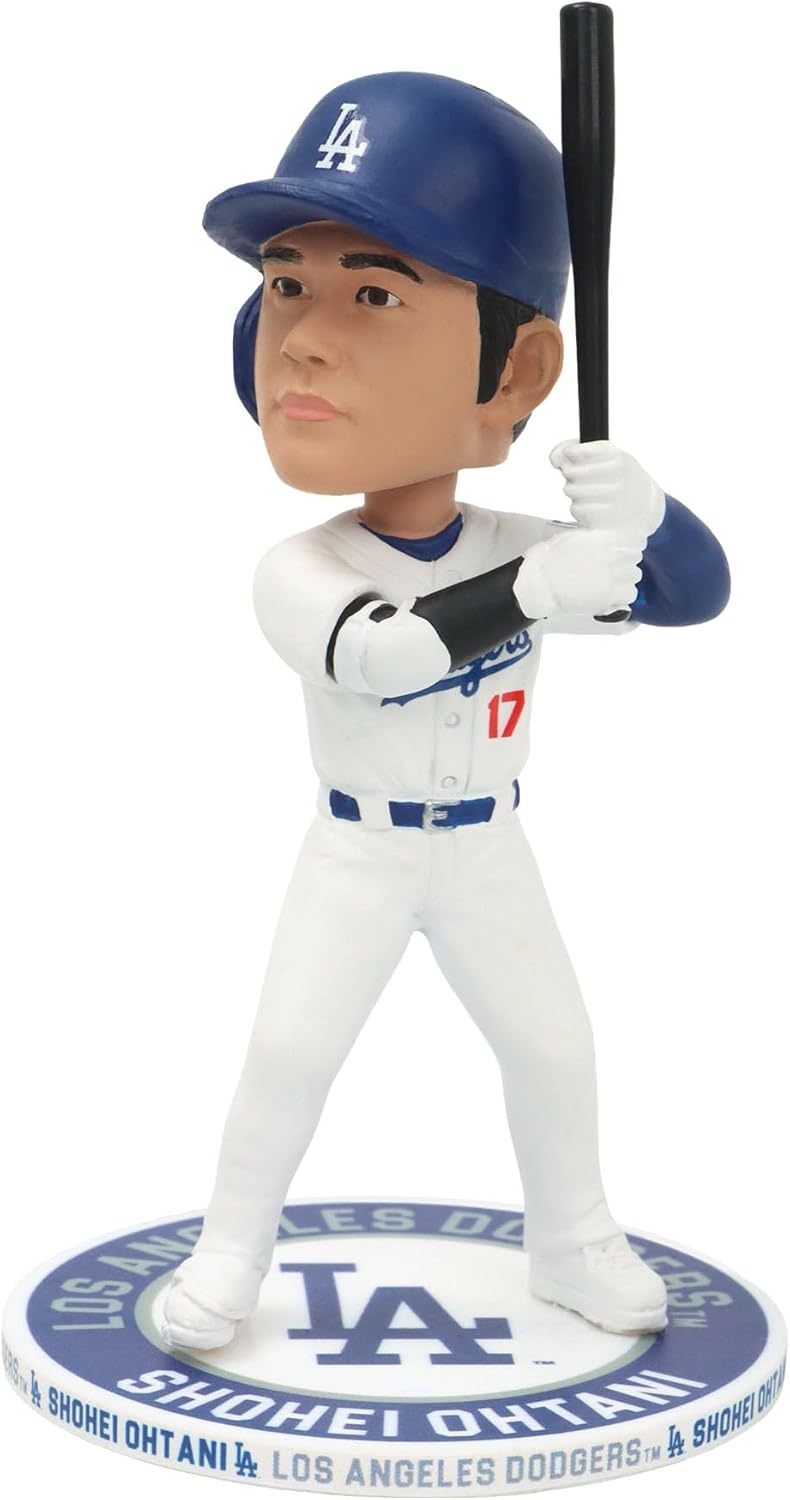 Shohei Ohtani Los Angeles Dodgers 5 Inch Repeat Name On Base Hitting Bobblehead